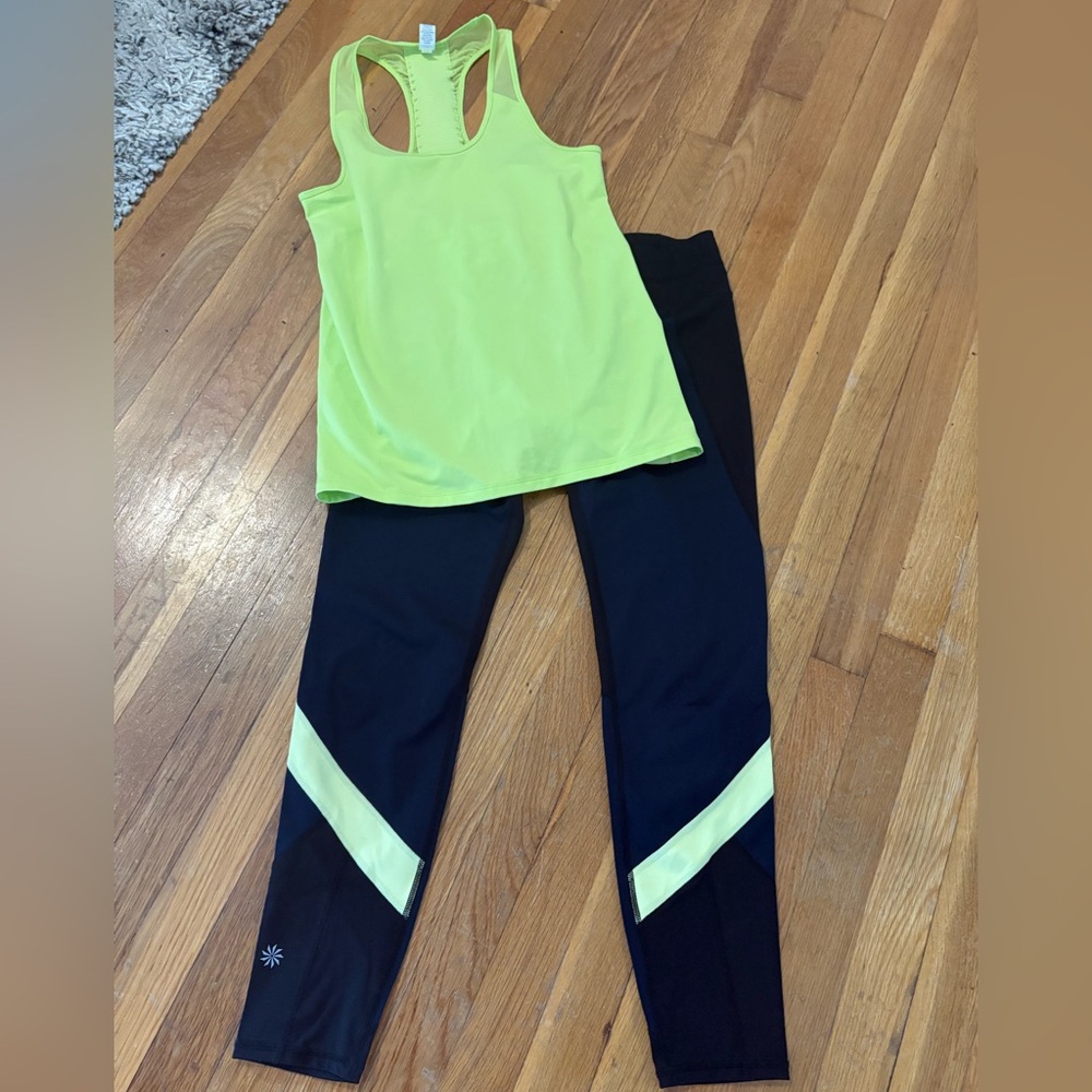 Athleta Leggings and Matching Tank Top (both size medium)
